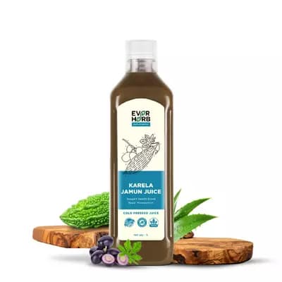 Everherb Karela Jamun Juice - Helps Maintain Healthy Sugar Levels